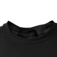 Muška košulja, zazor muških ležernih tiskara O-izrez Labavi majica kratkih rukava pulover vrhove