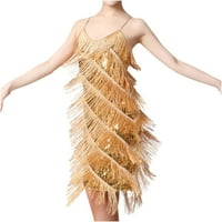 Dyegold sandresses za ženska Ležerna plaža - Mini Bodycon Haljine za žene Spaghetti remen V-izrez bez