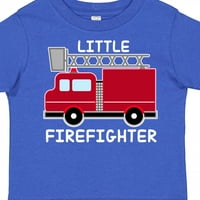 Inktastični crveni vatreni vatrogasni vatrogasac Bijeli tekst poklon dječaka malih majica ili majica