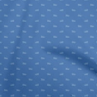 Onuone Rayon srednje plava tkanina retro spajnik DIY OTVORITE Tkanina za ispis tkanina sa širokim dvorištem