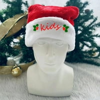 Santa šešir, božićna šešir odrasli, sa djecom Božićni šešir Deluxe plišani santa claus šešir za božićne
