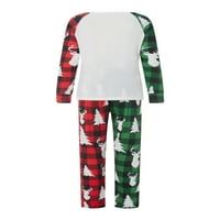 Porodica Treegren Podudaranje pidžamas Božićni PJS postavio je dugi rukav na vrhu Xmas pidžama Pant