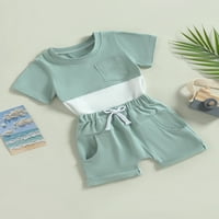 Set za baby Boys Storys, majica s kratkim rukavima sa elastičnom strukom kratke hlače Ljetna odjeća