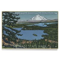 State Park Moran, otoci San Juan, Washington, otoci i planini Baker iz Mt. Ustava