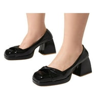 Gomelly dame cipele s haljinama pumpe klizne na visokim potpeticama kvadratne pnesne pneske cipele Udobne