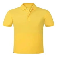 Avamo Žene Solid Color Golf Polo Majice Muška majica s kratkim rukavima Majice atletski pulover