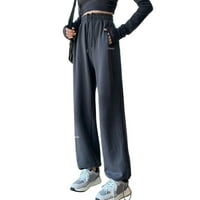 Modne ženske ležerne hlače Labavi prozračni jogeri prevelicirani pantalone za trčanje joga sportskih