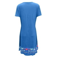 HHEI_K Ženske haljine Etni stil Ispiši labave elastične šarene haljine cvjetna haljina za žene