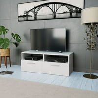 Walmeck TV Kabinet Dizajnirani drva 37.4 x13.8 x14.2 bijelo