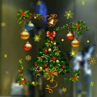 Netoksično kreativno modno božićno drvce Gold Balls Wall naljepnica Početna Shopping Mall naljepnice