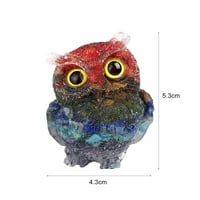 Handeo Owl Ornament Priručni kapljeni ljepilo FAU Crystal Vivid Sova životinja Figurica za dom