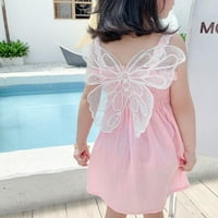 Novo rođen za djevojčice Djevojke odjeću Pamuk ljeto Dječje haljine Djevojke princeza haljina leptir