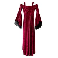 Ociviesr Žene Retro party Princess renesanse čipke Duljine kat Dužina haljina Gotske haljine za žene
