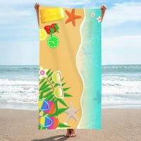 GiyBlacko ručnici za plažu prevelizirani ručnik za plažu od mikrovlakana ultra lagana havajska plaža
