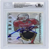 Tom Brady New England Patriots Autographing Topps Chrome Pro Bowl Relic GB-TB Beckett Fanatics svjedok