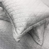 Pokriveni poklopac posteljine Victoria prekrivenog posteljina, šiveni uzorak, prekriven prekrivač, jastuk,