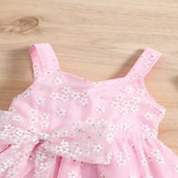 Sutnice Toddler Baby Girl Cvjetne princeze Party haljine Ljeto bez rukava Daisy luk visoki struk Tulle