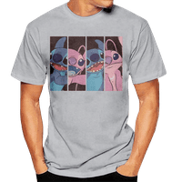 Anime majica za muškarce Žene Lilo & Stitch tiskani kratki rukav poliesterski posad izrez Fahion majica
