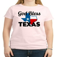 Cafepress - Bog blagoslovi majicu Teksas - Ženska klasična majica