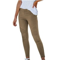 Radne pantalone za žene Modne ženske hlače Ležerne prilike labave hlače udobne radne hlače džepove elastične