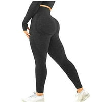 Modne dame hip bešavne točke velike brzine struka suhe hlače fitness yoga pantalone pantalone za dame