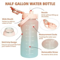 Skycarper litarska boca sa vremenskim oznakama za piće za popijanje polu galona motivacijske vode sa