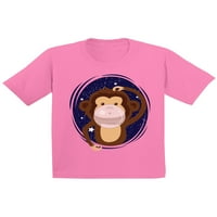 Awkward Styles Monkey majice za djecu Monkey Birthday Thirt Poklon Poklon Prvi rođendan Thirts Thirts Drugi B-dan Majice za mlade treći rođendan Monkey Pokloni za dječake i djevojčice