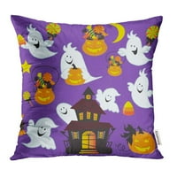 Candy slatka Halloween Ghost Cartoon Funny Haunted House Moon bundevi nasmijan jastuk jastuk na poklopcu