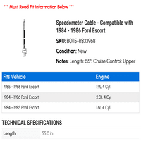 Kabl za brzinomjer - kompatibilan sa - Ford Escort 1985