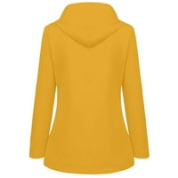Ženske jakne lagane zimske udobne plišane prodaje trendi grijač solid ili tiskane žute veličine 5xl