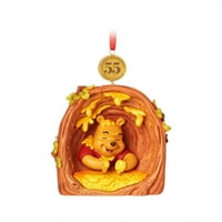 Disney skichbook 55. WINNIE The Pooh medeni stablo Legacy Božićni ukras NOVO