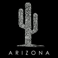 Riječ riječi dječaka pop umjetnosti dugih rukava - gradovi Arizona