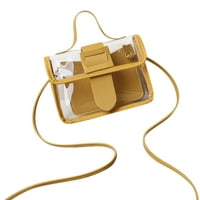 Dengmore Vintage Crossbody Telefonska torba Prozirne torbice i muškarce PVC Messenger torba prozirna