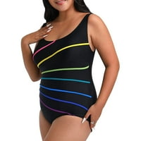 Plus size za ženske kostime za žene Plus veličine Jednodijelni kupaći kupaći kupaći kostim sa kušanim