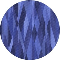 Ahgly Company u zatvorenom okruglom uzorku Sapphire plavi prostirke, 8 'krug