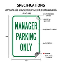 Uredski parking potpisuje samo 12 18 teški aluminijski znakovi