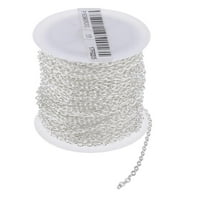Metalni kabelski lanac metala u velikoj mjeri za ogrlice za nakit za nakit DIY izrada 2x
