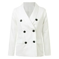 Žene ležerne male težine tanka jakna Slim kaput dugih rukava bluže uredski poslovni ženski jakne zima