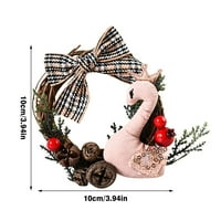 Mini božićni vijenac DIY božićno drvce Teng obruč ukrasi mini božićni vijenac DIY božićno drvce Teng