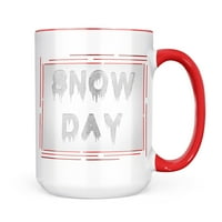 Neonblond snježnih dana imicle hladnog zimskog ledenog poklona za ljubitelje čaja za kavu