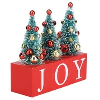 Božićno drvce, stabilni kompozitni drveni ukras za božićno drvo za božićnu ukrasu