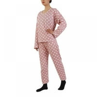 Pajamas set s dugim rukavima ženska noćna odjeća Soft PJ Lounge setovi M-XXL