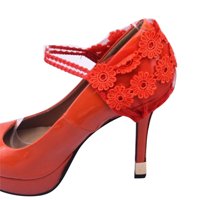 Kaiš za cipele izdržljiv podesiv ugodan za nošenje za žene i djevojke crvene 38 39