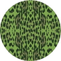 Ahgly Company u zatvorenom okruglom uzorkovima tamne šumske prostirke zelene površine, 8 '