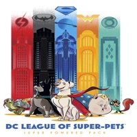 Muška DC liga super-kućnih ljubimaca Super Powered Towers Graphic Tee Bijela velika