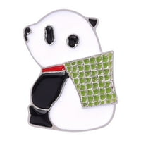 ZTTD Fashion Panda Brooch Slatka životinja Metalna značka Odjeća za odjeću rekvizita Panda ovratnik
