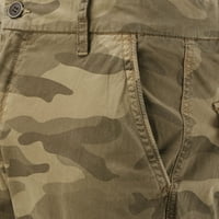 Muške teretne hlače muške modne maskirne casual multi džep teretni pantalone siva veličina 32