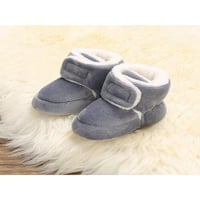 Zodanni dječje čizme plišane cipele s klizačem Prvi šetač papučasti čizme podne snježne čizme unutarnje