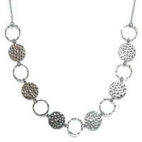 Skrivene šupljine perle čekirane diskove oblikova žensku lanac modne vezivne ogrlice, nakit idznačaj