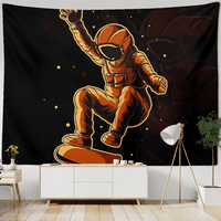 Skateboard astronaut tapiserija za spavaću sobu estetske tapiserije za spavaću sobu, zidni umjetničke